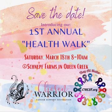 1st Annual Chosen Warrior Cancer Support Foundation 5K Walk