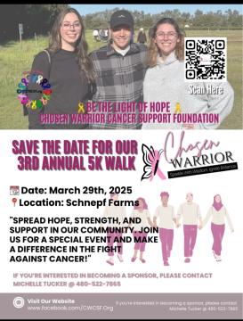 3rd Annual Chosen Warrior Cancer Support Foundation 5K Walk